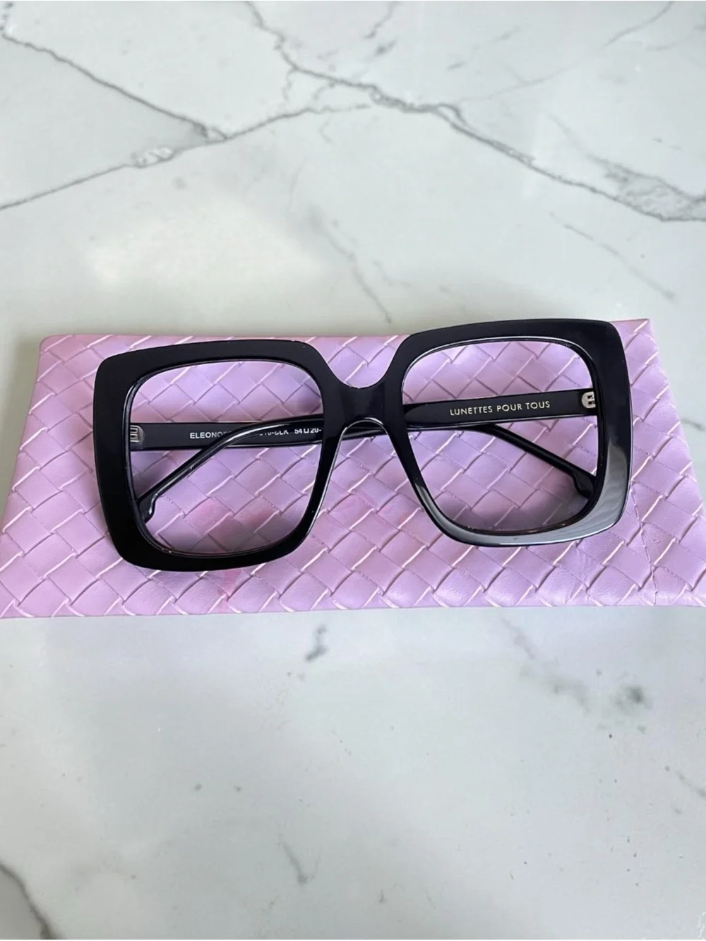 Lunettes Pour Tous Eleonora Women's Black 54-20-145 mm Eyewear Frames & Pouch